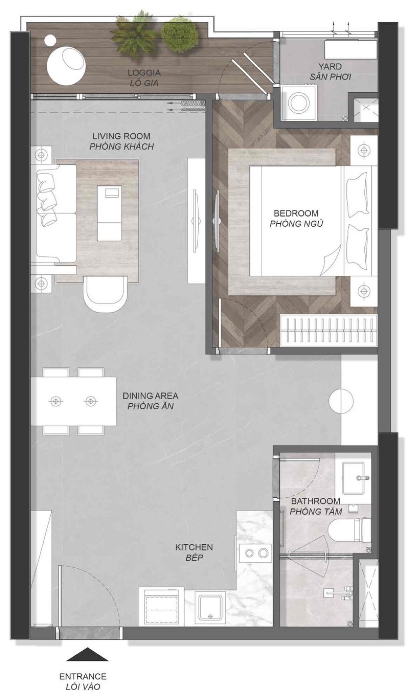 Bản vẽ 2D layout A2 tháp A2 Eaton Park