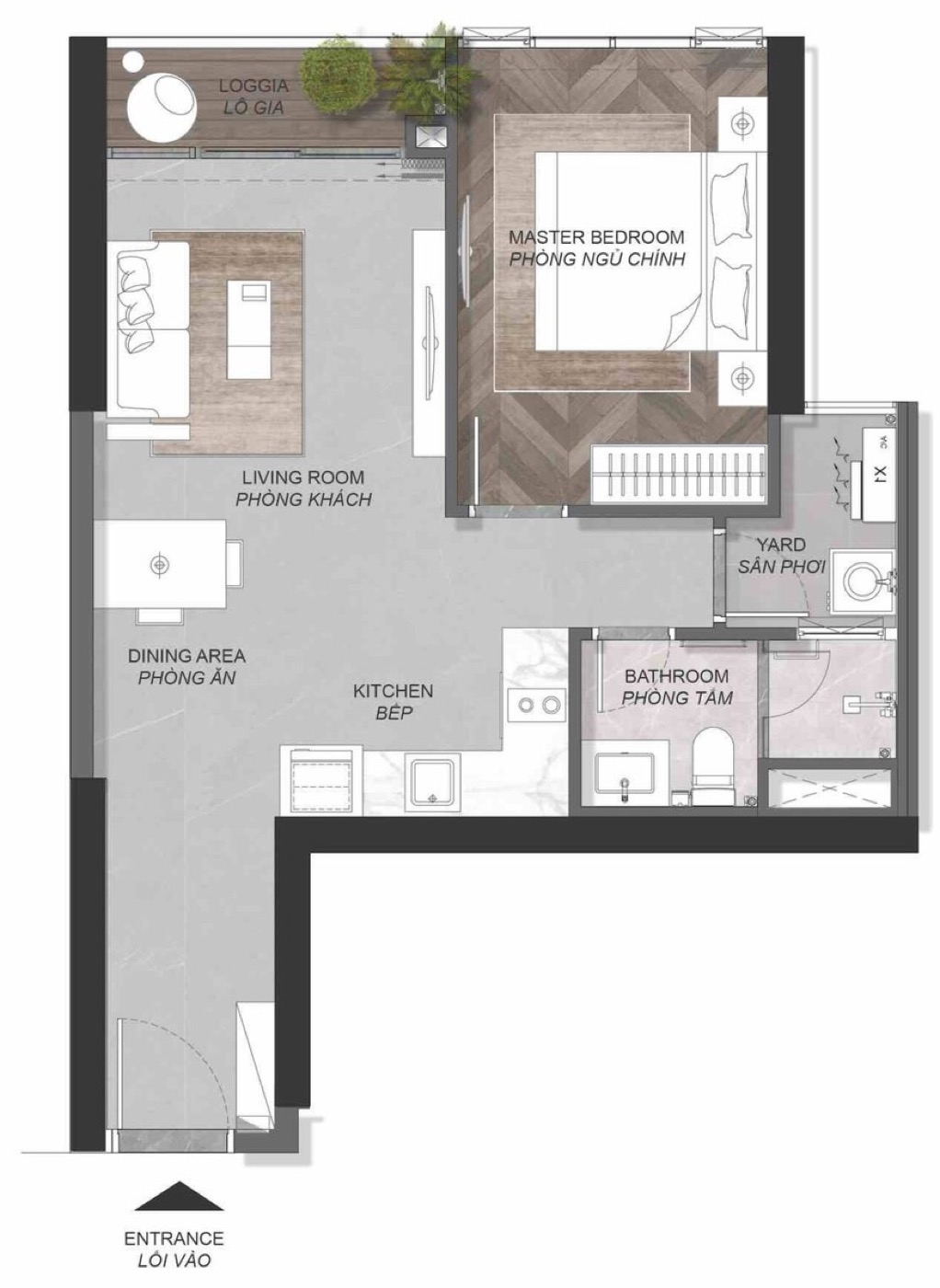 Layout 2D căn A2.2X.04 (A3.2)