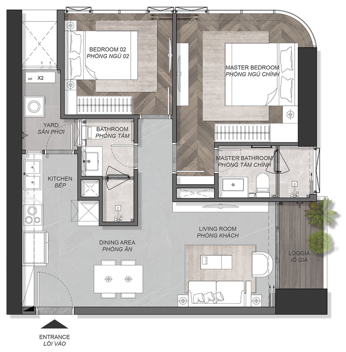 Layout 2D căn A6.0X.03 (B4)