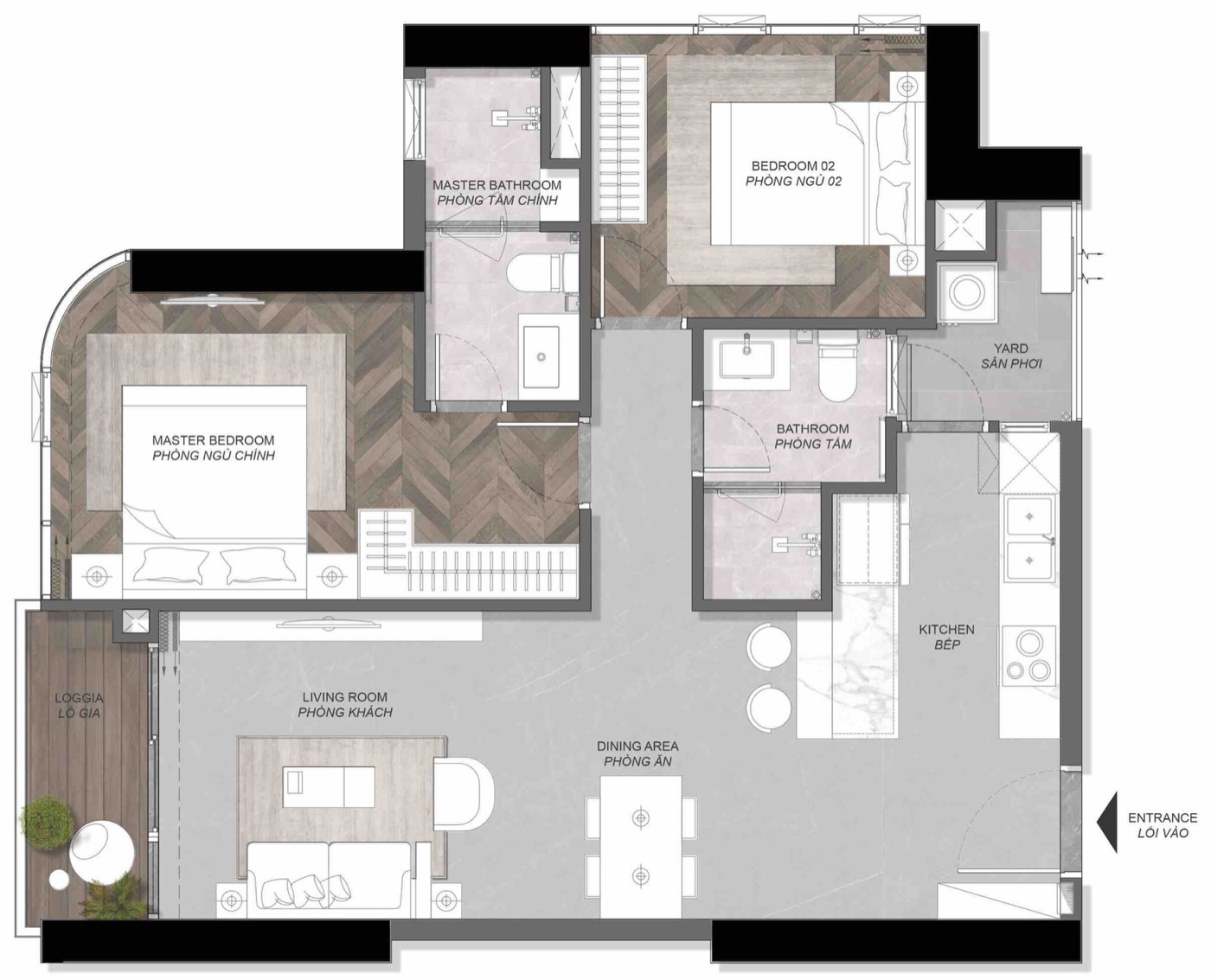 Bản vẽ 2D layout B5 tháp A3 Eaton Park