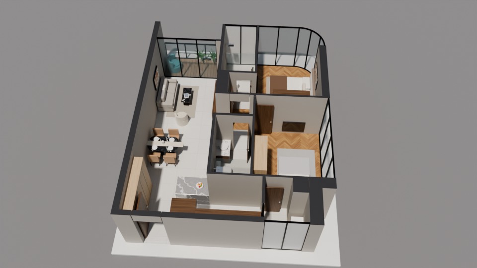 Mô hình 3D layout B3 Eaton Park