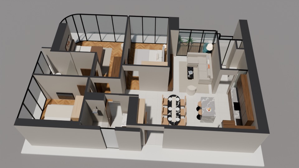 Mô hình 3D layout C2 Eaton Park