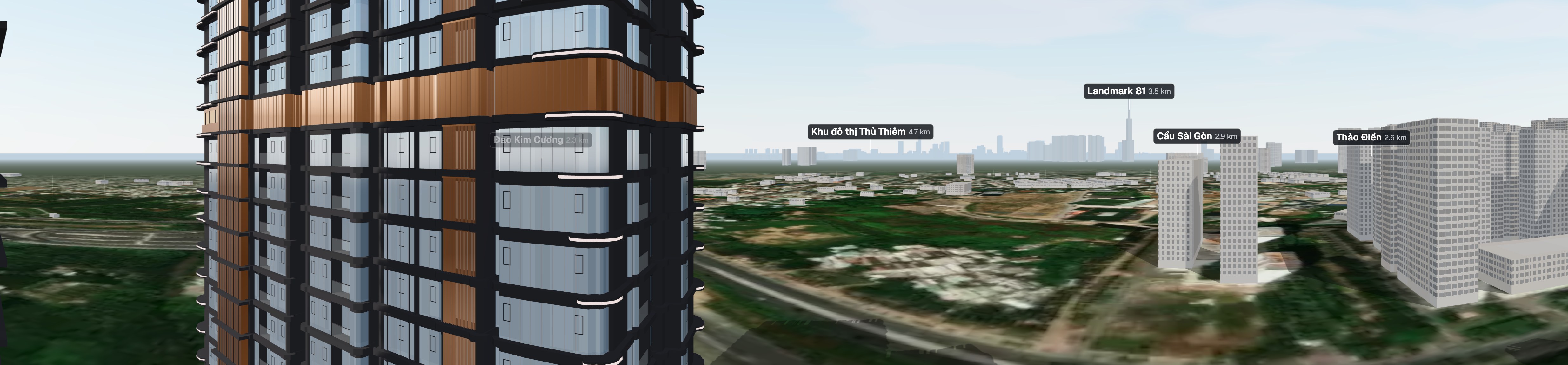 Toàn cảnh nhìn từ cửa sổ căn A5.1X.07